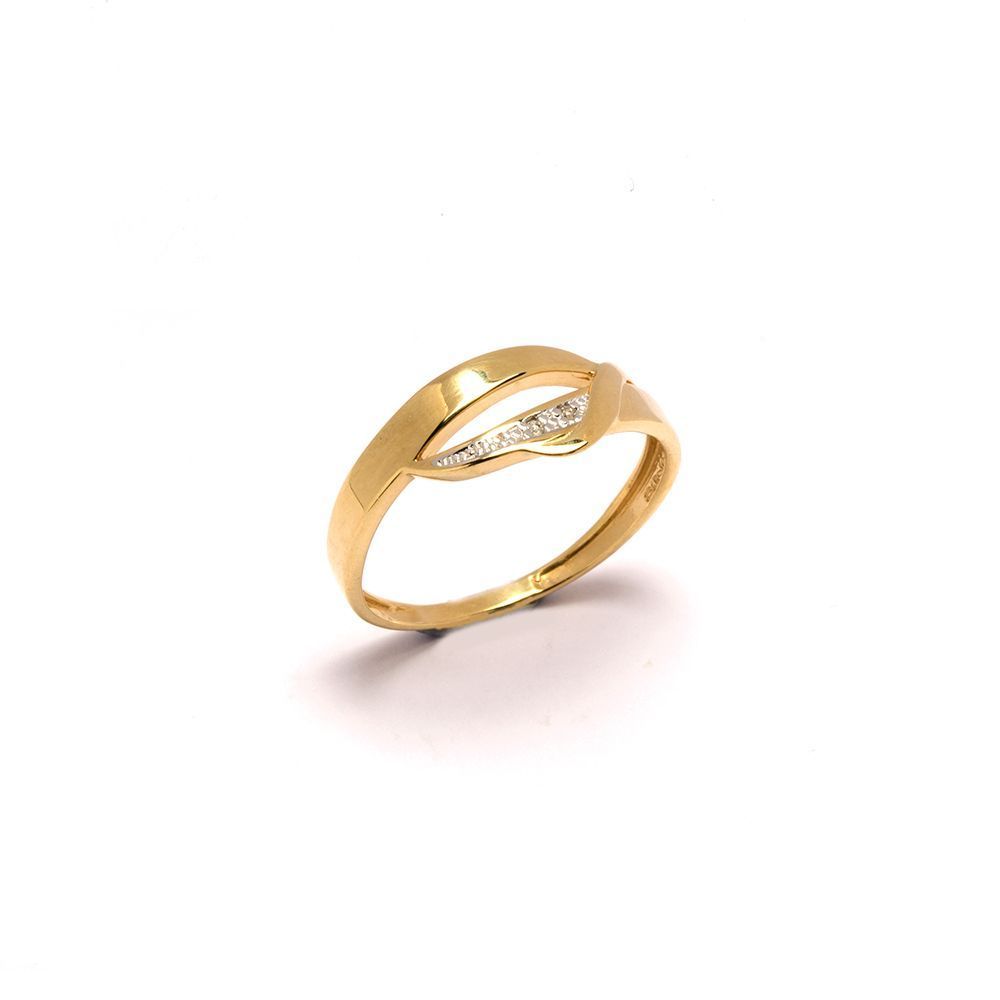 Anel Onda em Ouro 18 Kilates - 22864